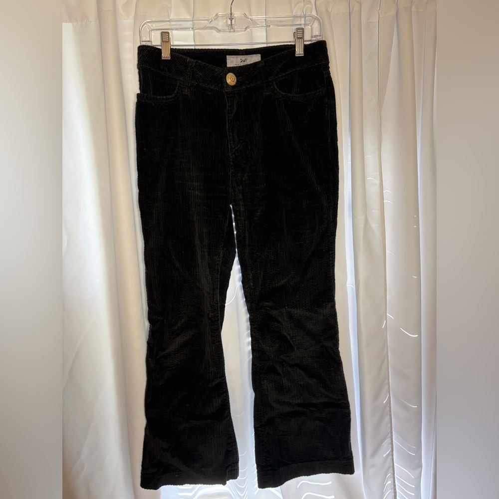 SHAFT Black Corduroy Straight Leg Pants size 28